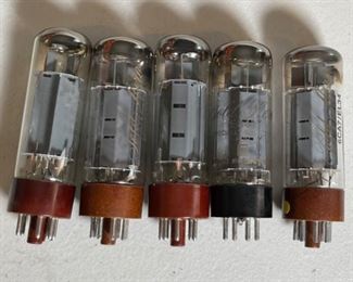 Lot of 5 Gold Aero EL34 Tubes