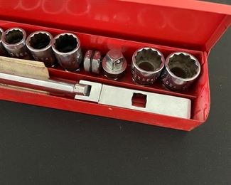 MAC TOOLS VRF PASS THRU DOUBLE FLEX RATCHET ALIGNMENT-RACK TOOL w VRS SOCKETS WITH BOX