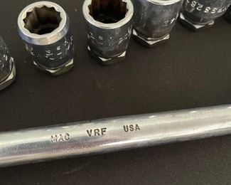 MAC TOOLS VRF PASS THRU DOUBLE FLEX RATCHET ALIGNMENT-RACK TOOL w VRS SOCKETS WITH BOX