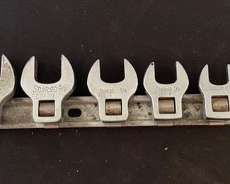 Snap-On 11 Piece Crowfoot Wrench Set 3/8" Drive 3/8in - 7/8in FC028 FC012 Made USA