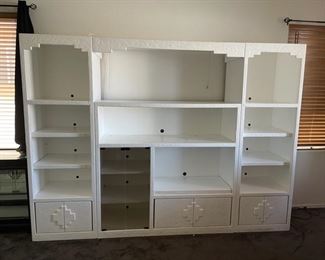 Southwest style entertainment center 103.5in 20in 76in tall