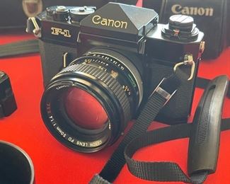 Canon F-1 Camera W/50mm 1.4 lens Camera Package