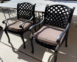 2pc Outdoor Patio Chairs	36 x 24 x 25	HxWxD
