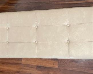 Contemporary Tufted Faux Leather Bench	19x19x49in	HxWxD
