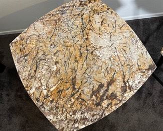 #1 Granite Top Iron Frame End Table	23x26x26in	HxWxD
