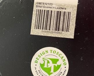 Toscano Biker Gnome Resin Statue	11x13x5in	HxWxD
