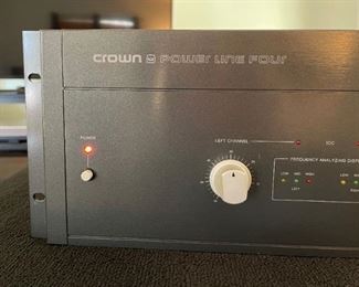 Crown Vintage PL-4 Vintage Stereo Power Amplifier Amp Power Line Four 4	7x19x12in	HxWxD
