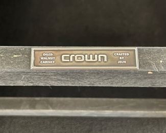 Crown Audio Factory Wood Equipment Cabinet Rack Mount Case	12.25x21.25x12.75in	HxWxD
