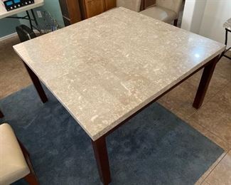 Contemporary Granite Tile Dining Table & 8 Chairs	Table: 30x54x54in	HxWxD
