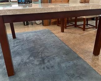 Contemporary Granite Tile Dining Table & 8 Chairs	Table: 30x54x54in	HxWxD
