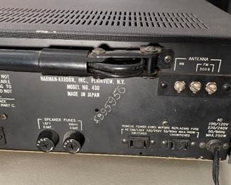 Harman Kardon 430 Vintage Stereo Receiver	5.5x17.5x15in	HxWxD
