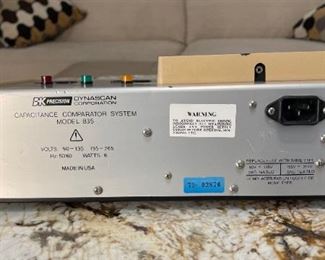 BK Precision 835 Capacitance Comparator System	5x13x10.5in	HxWxD
