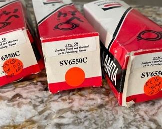 3pc Svetlana Winged C 6550c tubes		
