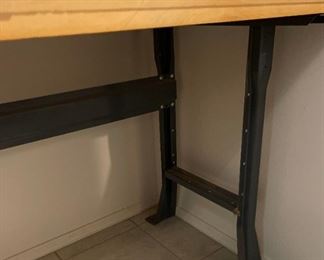 High Butcher Block Maple Workbench Table	34x72x20in	HxWxD
