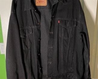 Levis Black Jean Jacket Vintage XXL	XXL	

