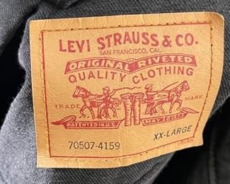 Levis Black Jean Jacket Vintage XXL	XXL	
