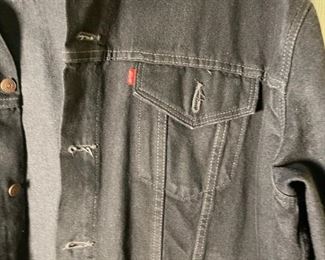 Levis Black Jean Jacket Vintage XXL	XXL	
