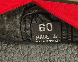 Heavy Leather Motorcycle Jacket	SZ: 60	
