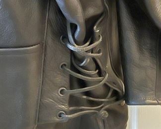 Heavy Leather Motorcycle Jacket	SZ: 60	
