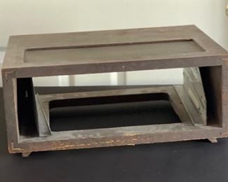 McIntosh Slant Leg Wood Cabinet  L52	7x17x13.75in	HxWxD
