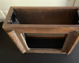 McIntosh Slant Leg Wood Cabinet  L52	7x17x13.75in	HxWxD
