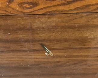 AS-IS Vintage  Long Dresser	31x66x20in	HxWxD
