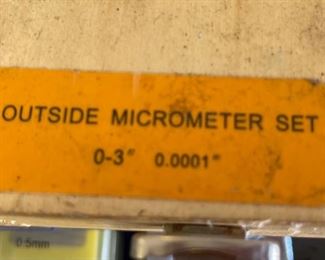 Shars Outside Micrometer set		
