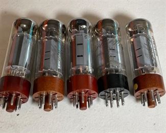 Lot of 5 Gold Aero EL34 Tubes	