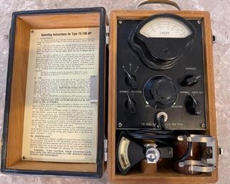 vintage US Navy Marion TS 15A/AP flux meter, Gauss meter