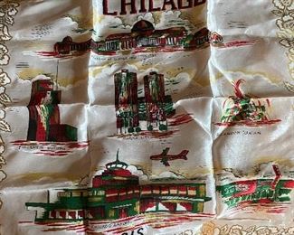 Chicago Pillow Cover, Vintage