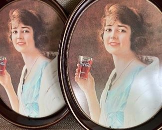 Vintage Coca Cola Oval Trays