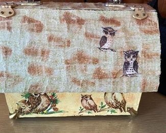 Mid Century Owl Lunch Box Purse