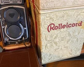 Antique Rolleicord Camera Original Box, Directions , Case 