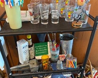 Swizzle Whistle Sticks, Figural Cork Bottle Tops