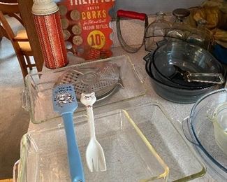 Vintage Thermo Corks for Thermos's, Glass Bakes