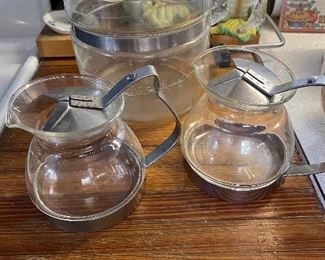 Vintage Ecko Glass Single Tea Pot. Pyrex Glass Coffee Pot