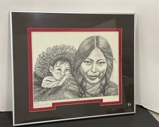 Pencil Signed Patti Lindstrand “Firstborn” Print