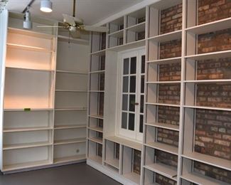 Wall of shelves $400