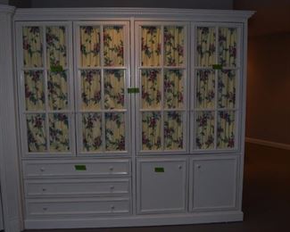 Cabinets, doors, dresser and comforter $410