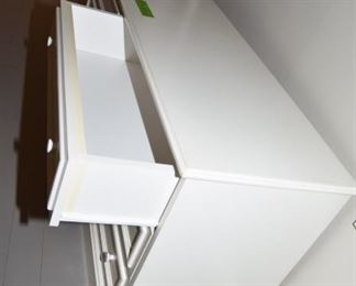 Cabinets, doors, dresser and comforter $410