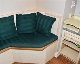 Bench with pillows $125