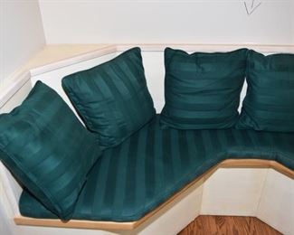 Bench with pillows $125