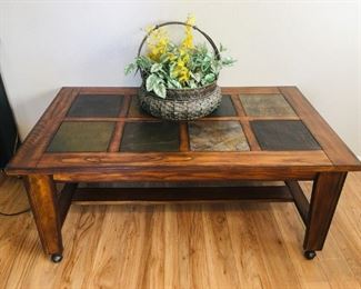 Coffee Table w/Tile Top