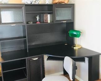 Black Storage Desk - Office Chair