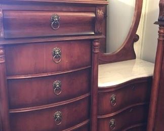 Matching High-Low Dresser w/Mirror