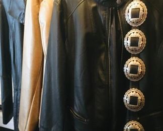 Women's Leather Jackets / Concho Belt