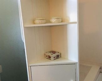 White Corner Cabinet