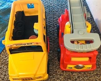 Fisher Price School Bus / Firetruck