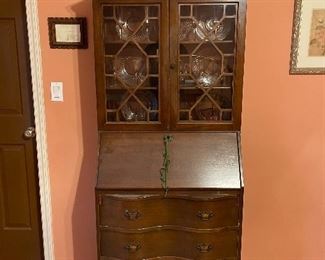 Secretary Desk claw and ball feet Mahogany 