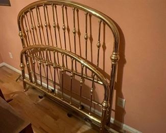 Ethan Allen solid brass iron bed